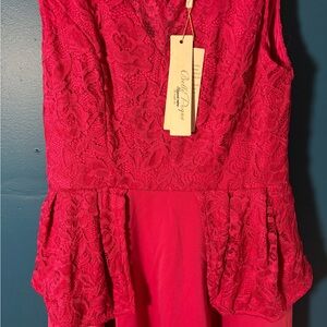 Women’s Red Lace Dress